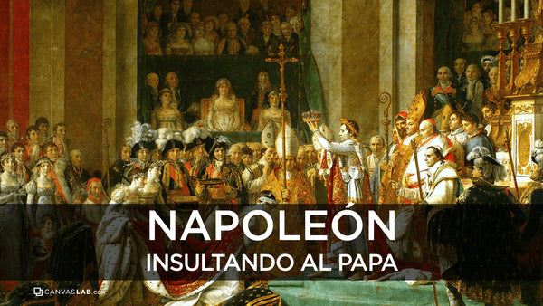 Napoleón insultando al papa