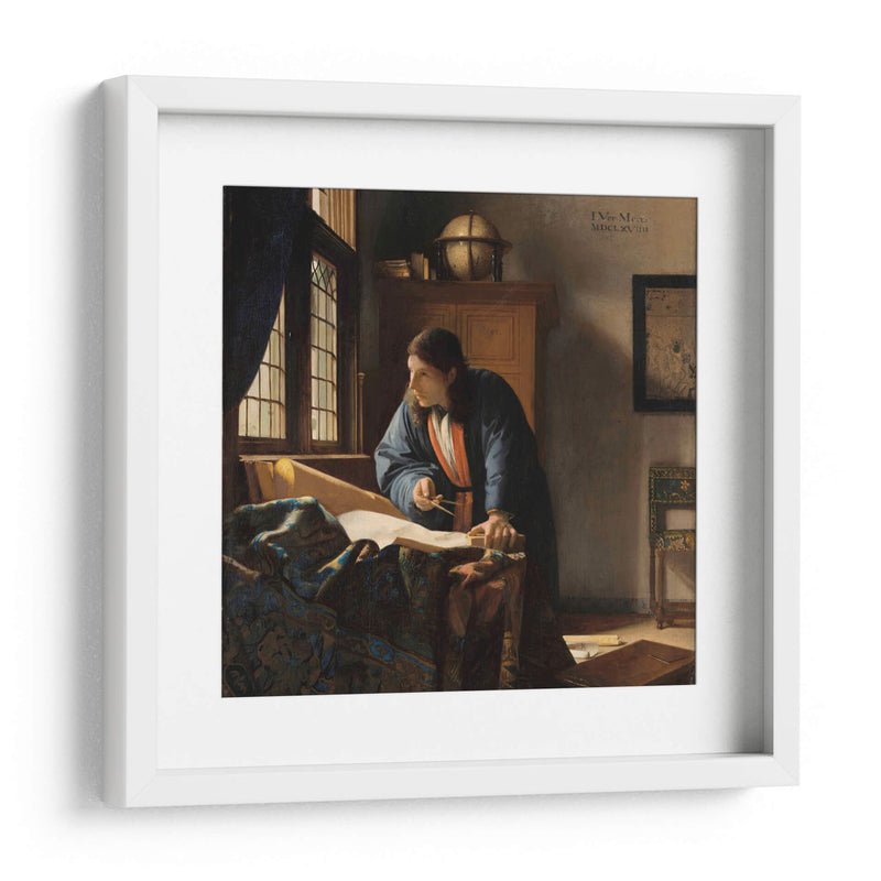 El geógrafo - Johannes Vermeer | Cuadro decorativo de Canvas Lab