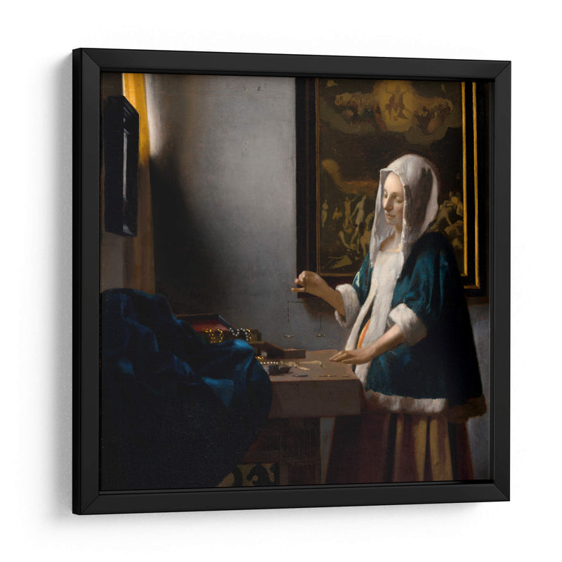 La tasadora de perlas - Johannes Vermeer | Cuadro decorativo de Canvas Lab