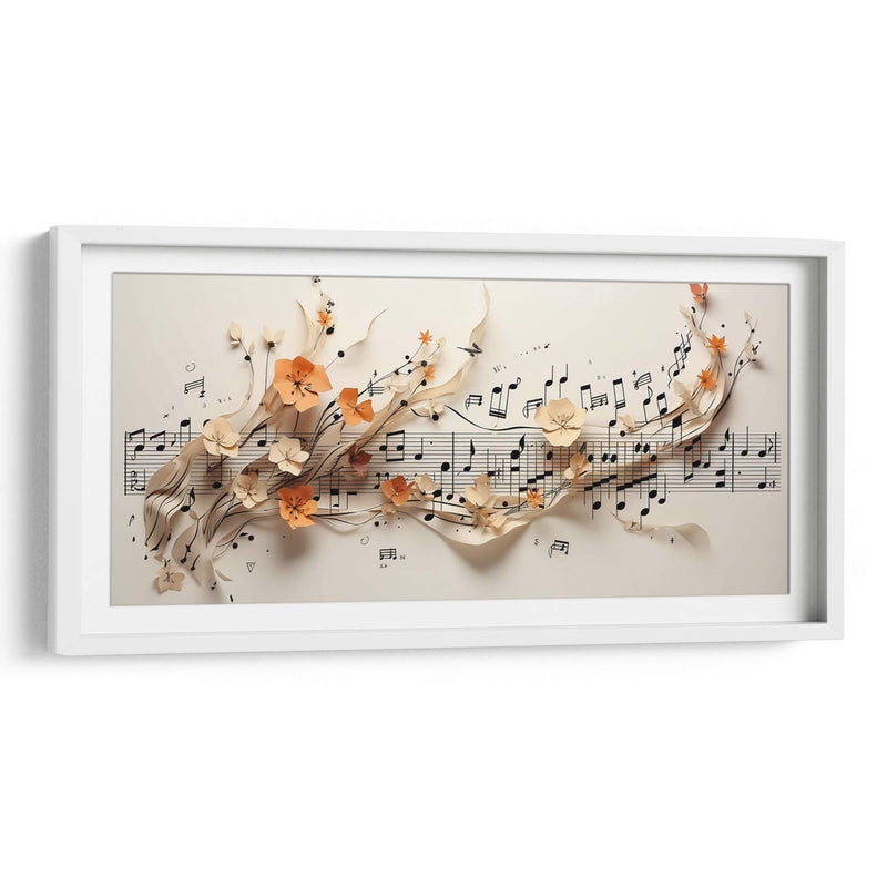 Música y Flores - Cecilia Flores | Cuadro decorativo de Canvas Lab