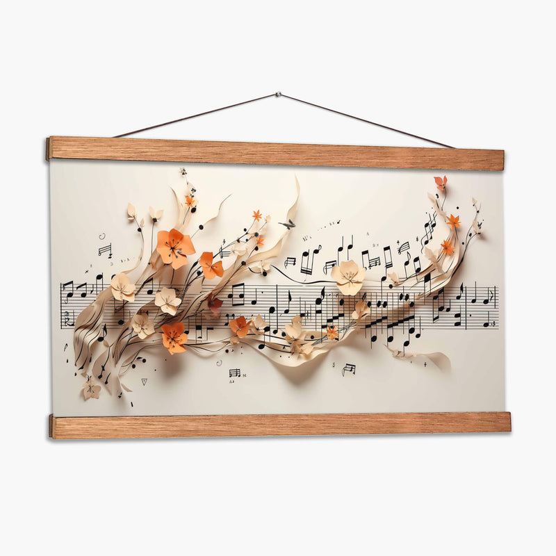 Música y Flores - Cecilia Flores | Cuadro decorativo de Canvas Lab
