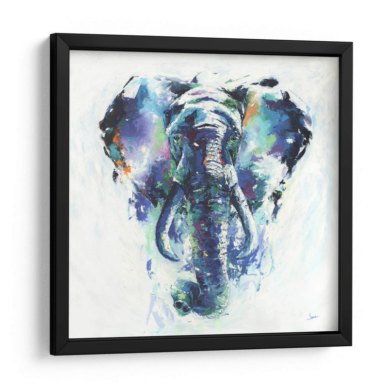 Elefante a pinceladas | Cuadro decorativo de Canvas Lab