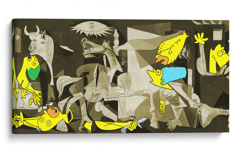 Simpson Guernica - Fake Classics | Cuadro decorativo de Canvas Lab