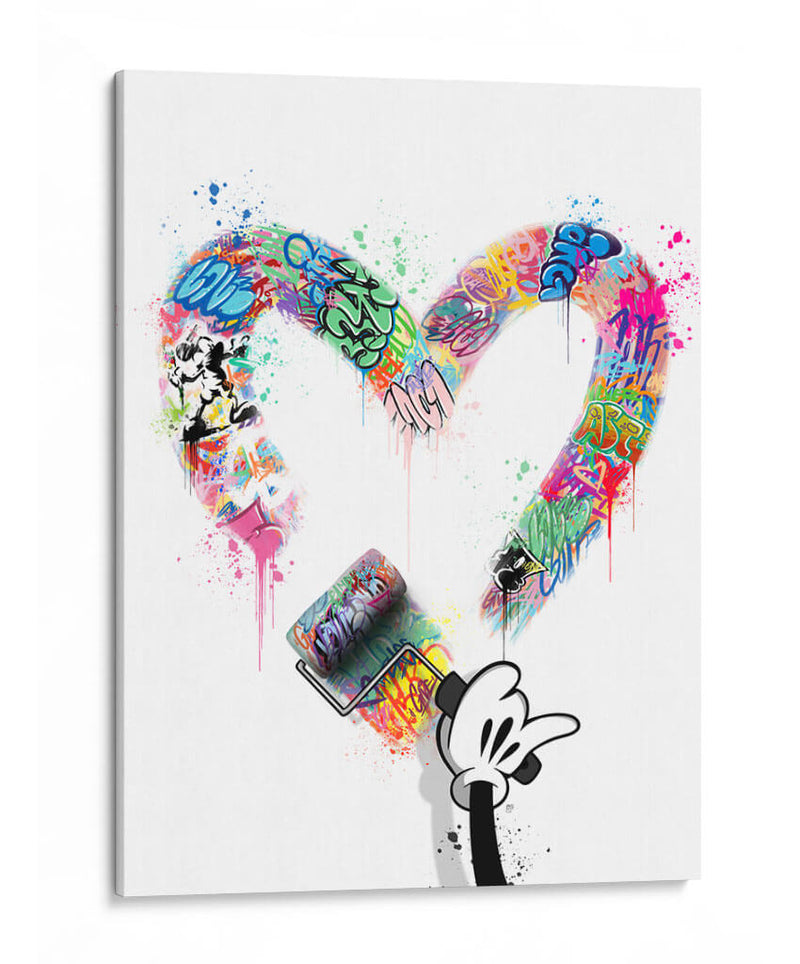 Mouse Hand Heart - David Aste | Cuadro decorativo de Canvas Lab