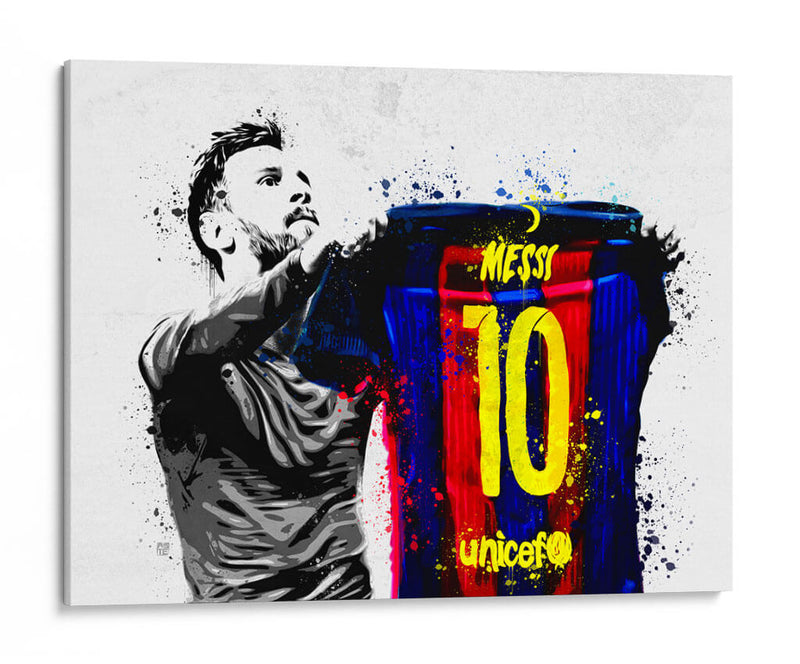 Messi Graffiti - David Aste | Cuadro decorativo de Canvas Lab