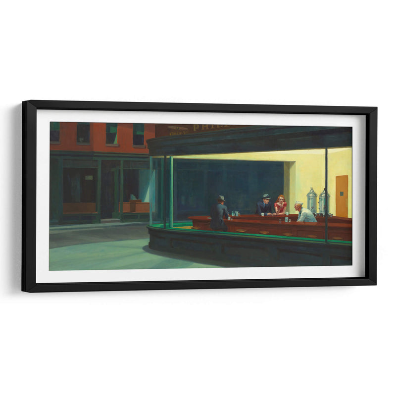 Halcones de la noche - Edward Hopper | Cuadro decorativo de Canvas Lab