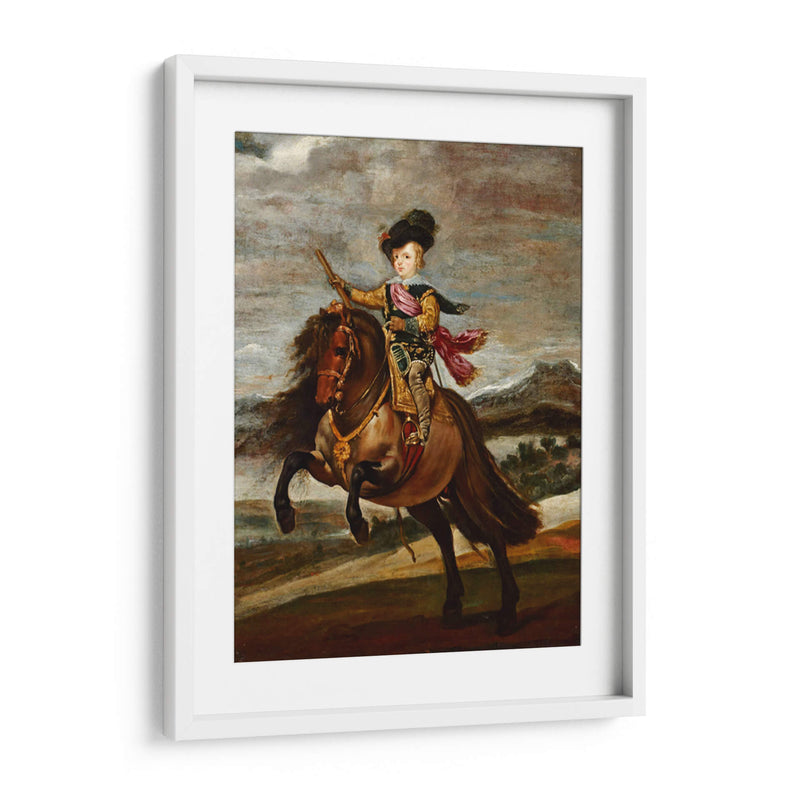 Príncipe Baltasar Carlos a caballo - Diego Velázquez | Cuadro decorativo de Canvas Lab
