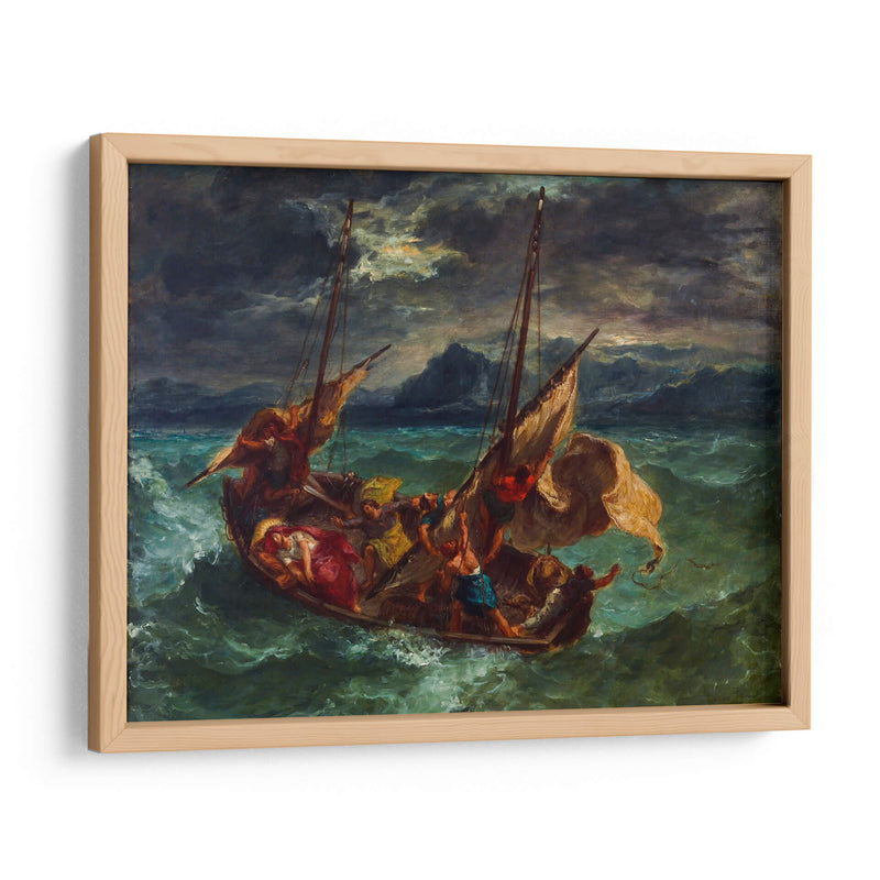 Cristo en el mar de Galilea - Eugène Delacroix | Cuadro decorativo de Canvas Lab