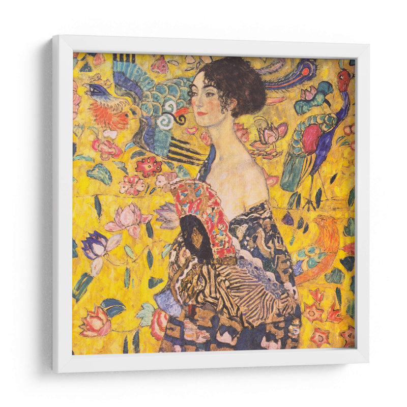 Mujer con abanico - Gustav Klimt | Cuadro decorativo de Canvas Lab