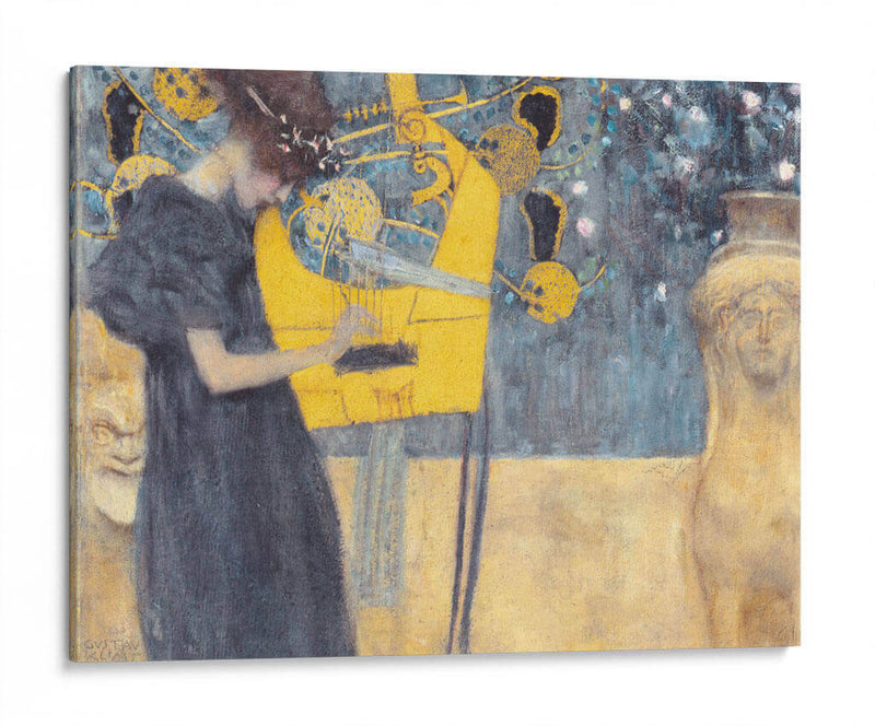 Música I - Gustav Klimt | Cuadro decorativo de Canvas Lab