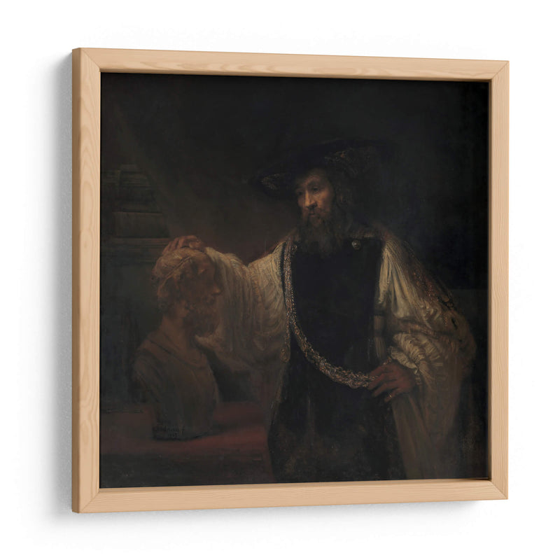 Aristóteles contemplando el busto de Homero - Rembrandt van Rijn | Cuadro decorativo de Canvas Lab