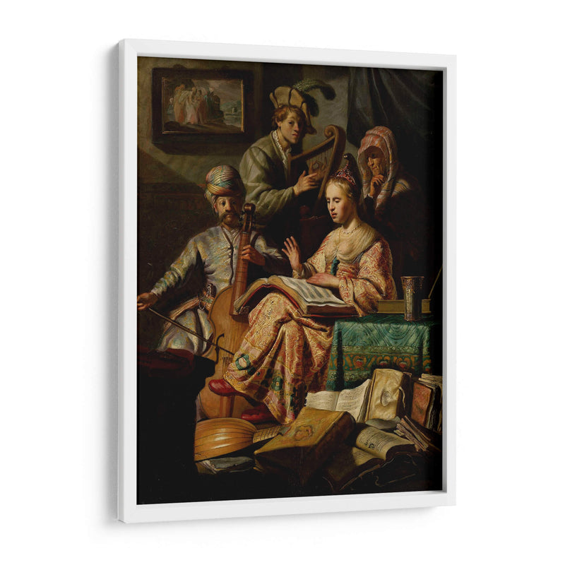 Compañía musical - Rembrandt van Rijn | Cuadro decorativo de Canvas Lab