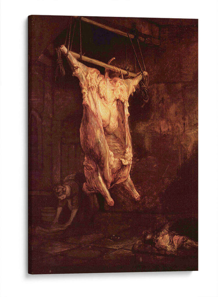 El buey desollado - Rembrandt van Rijn | Cuadro decorativo de Canvas Lab