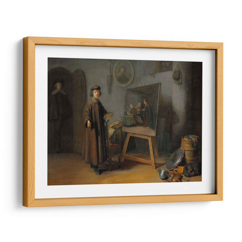 Un pintor en su estudio - Rembrandt van Rijn | Cuadro decorativo de Canvas Lab