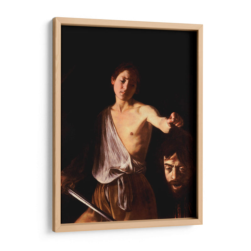 David con la cabeza de Goliat - Caravaggio | Cuadro decorativo de Canvas Lab
