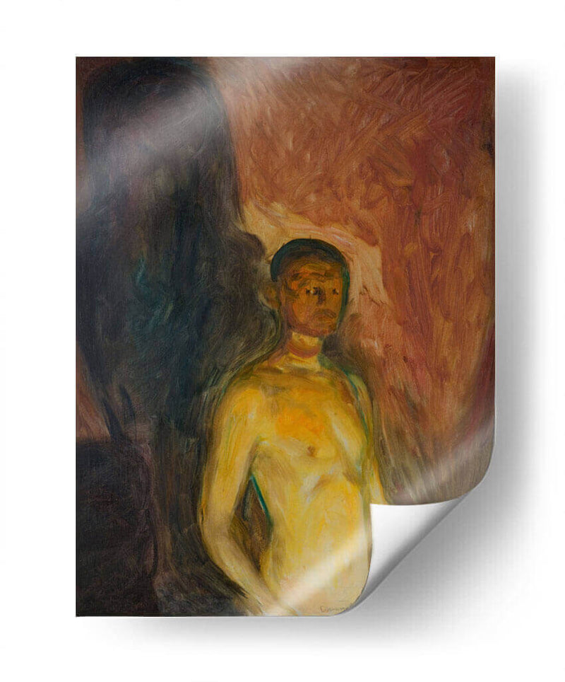 Autorretrato en el infierno - Edvard Munch | Cuadro decorativo de Canvas Lab