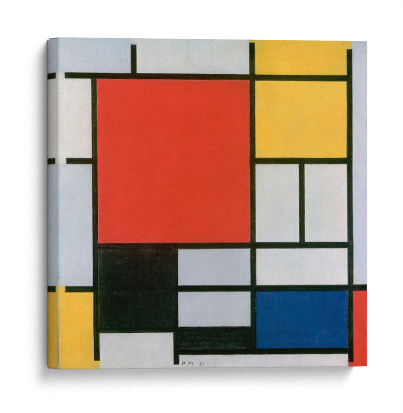 Composición en rojo, amarillo, azul y negro - Piet Mondrian | Cuadro decorativo de Canvas Lab