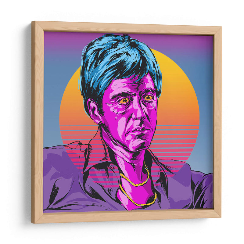 Tony Montana a color | Cuadro decorativo de Canvas Lab