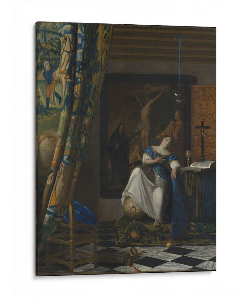 Allegory of the Catholic Faith - Johannes Vermeer | Cuadro decorativo de Canvas Lab