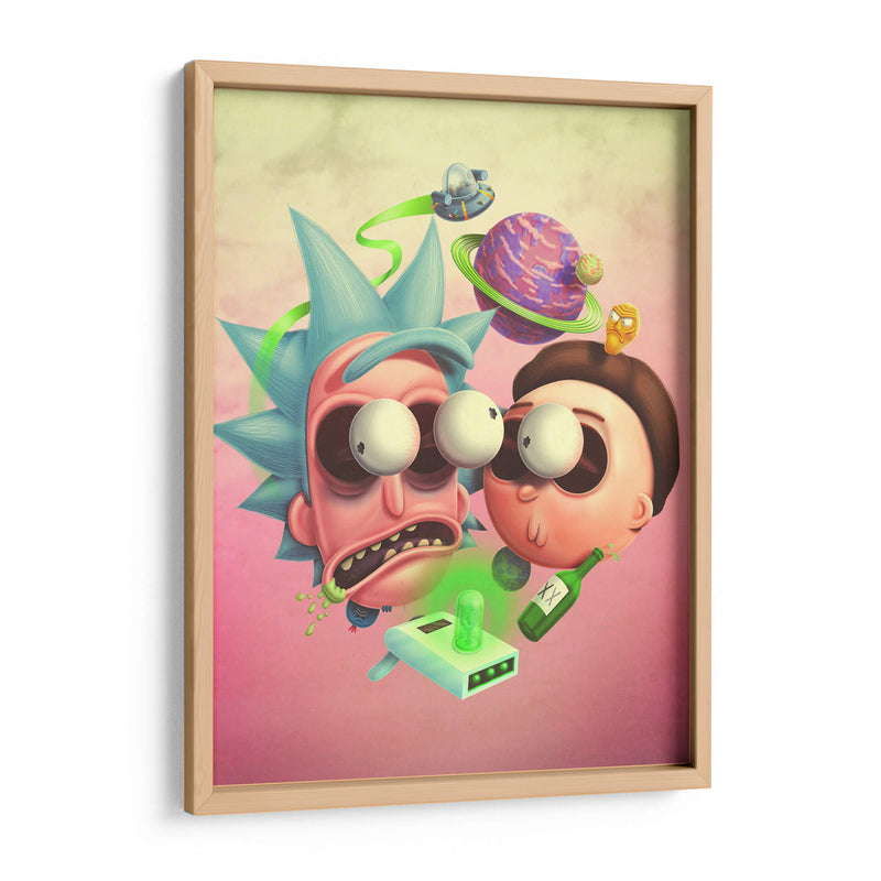 Locura Rick and Morty | Cuadro decorativo de Canvas Lab