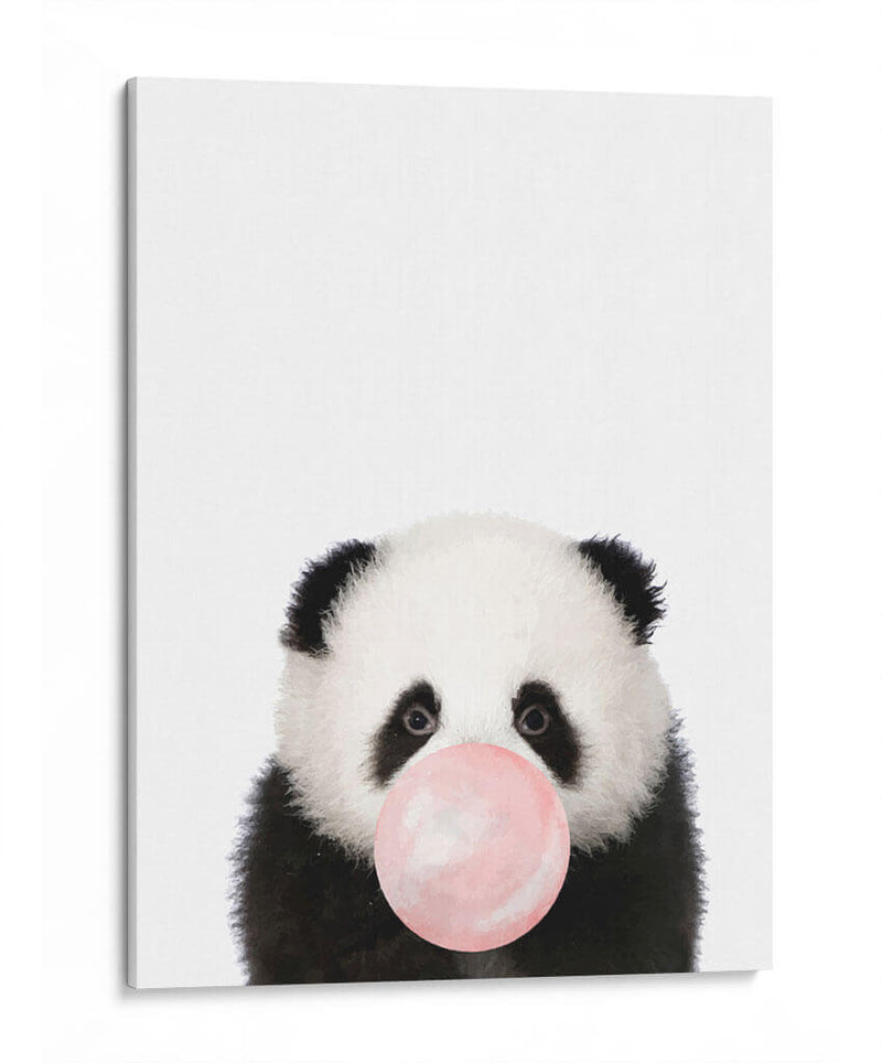 Panda Bubble Gum | Cuadro decorativo de Canvas Lab
