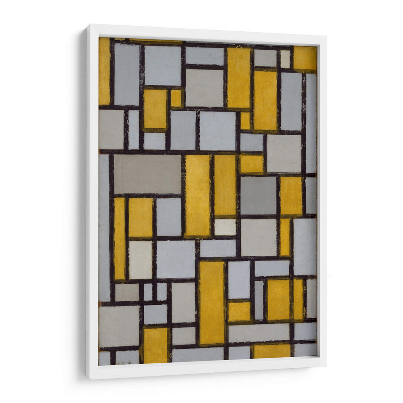 Composición con cuadrícula #1 - Piet Mondrian