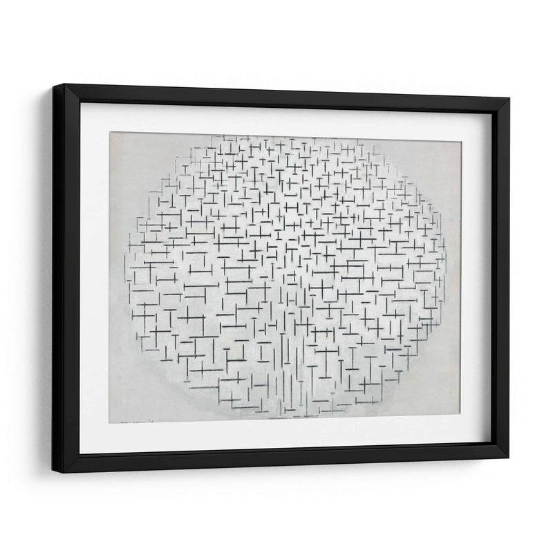 Composición X en blanco y negro - Piet Mondrian | Cuadro decorativo de Canvas Lab