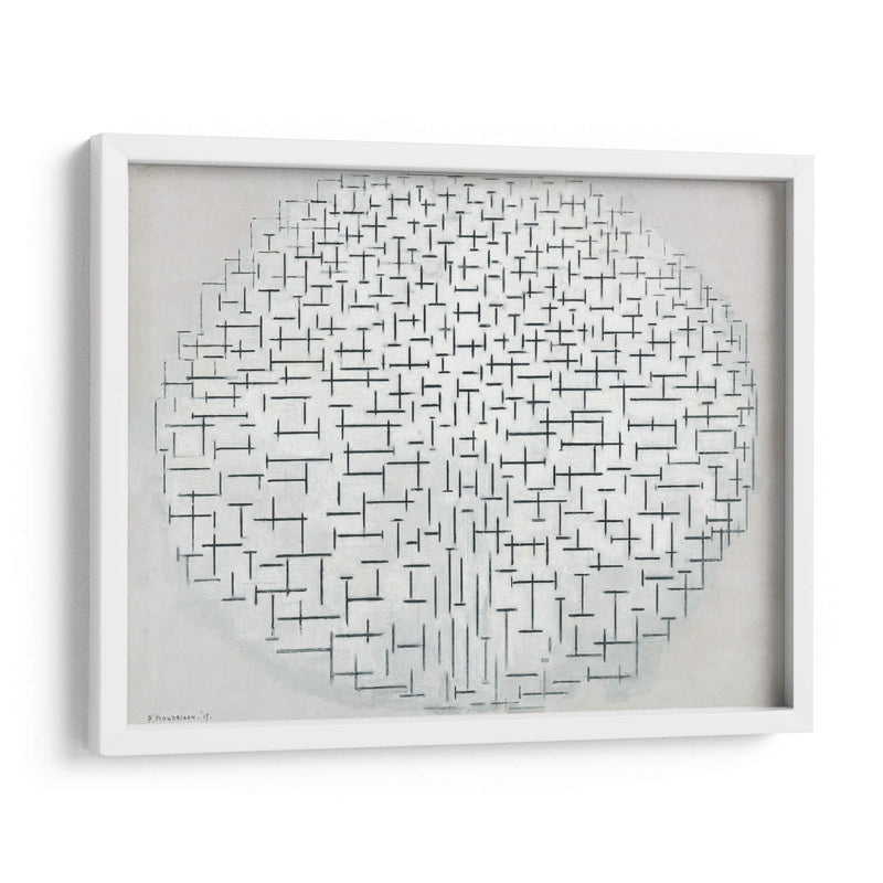 Composición X en blanco y negro - Piet Mondrian | Cuadro decorativo de Canvas Lab