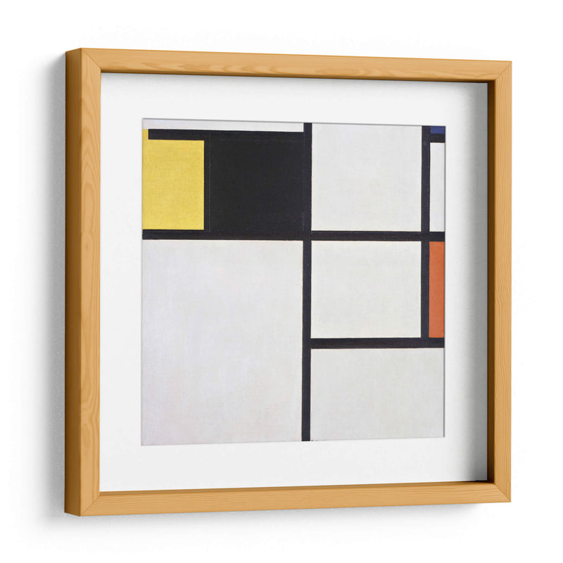 Cuadro (amarillo, negro, azul, rojo y gris) - Piet Mondrian | Cuadro decorativo de Canvas Lab