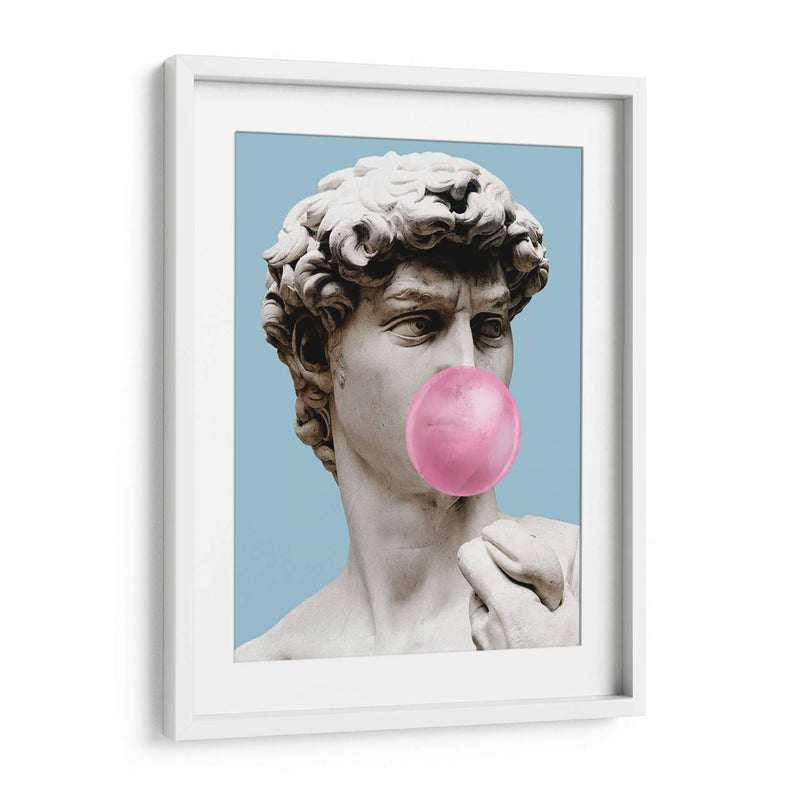 The David Bubblegum Blue - Fake Classics | Cuadro decorativo de Canvas Lab
