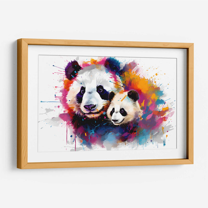 Familia Panda - Dominico Zafri | Cuadro decorativo de Canvas Lab