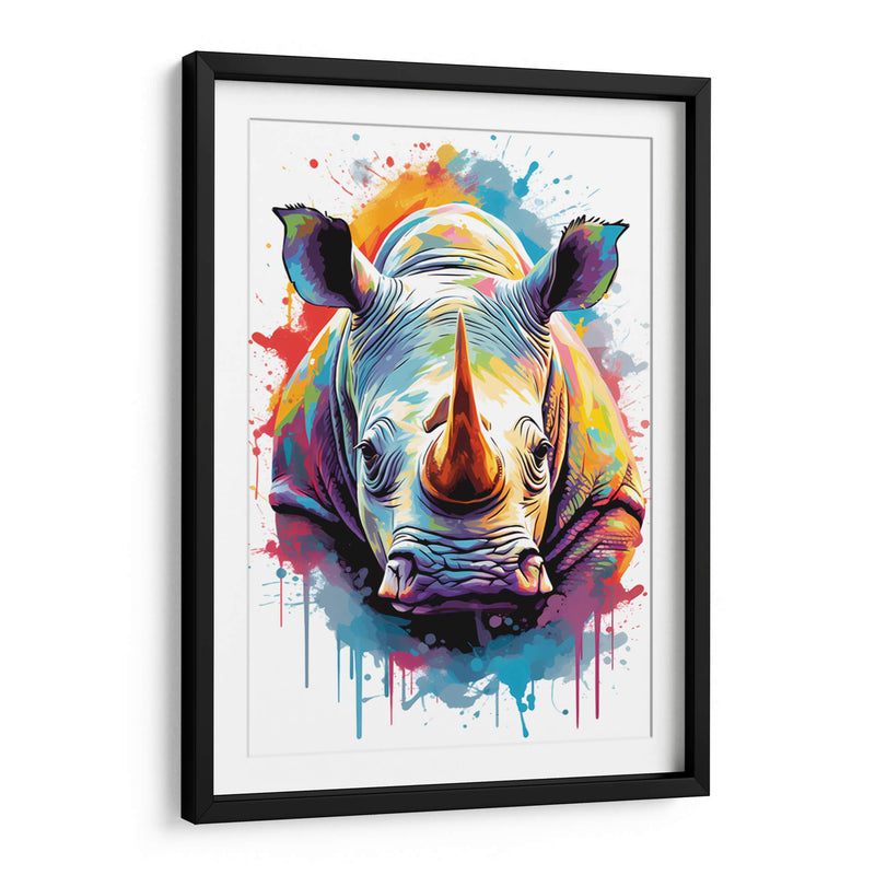 El Rinoceronte - Dominico Zafri | Cuadro decorativo de Canvas Lab