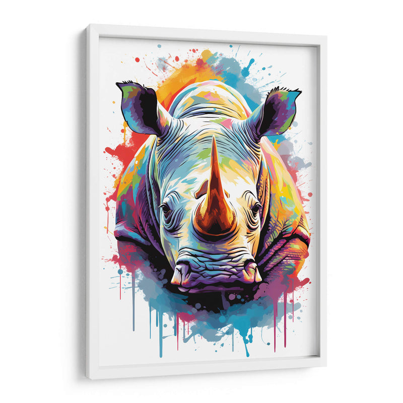El Rinoceronte - Dominico Zafri | Cuadro decorativo de Canvas Lab