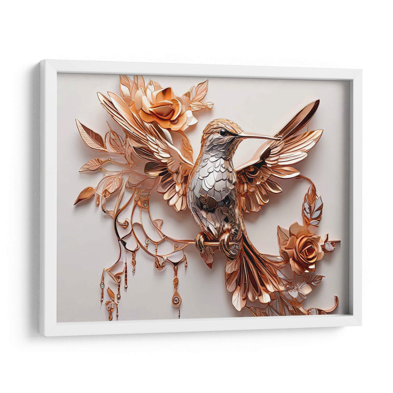 Colibrí Dorado - Infiniity Art | Cuadro decorativo de Canvas Lab