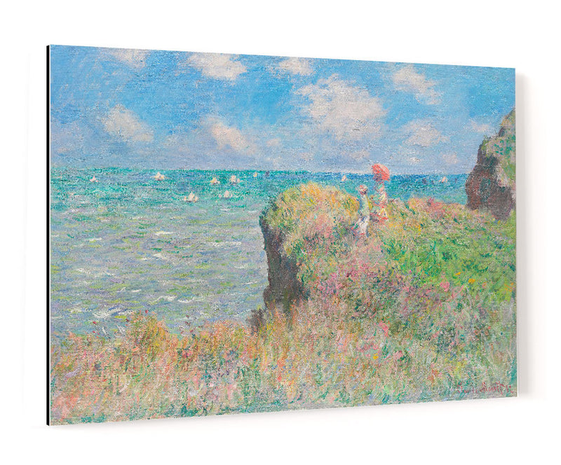 Paseo por el acantilado en Pourville - Claude Monet | Cuadro decorativo de Canvas Lab