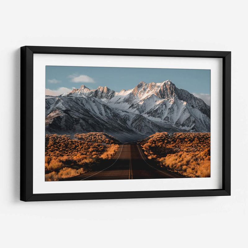 El camino hacia la montaña nevada | Cuadro decorativo de Canvas Lab