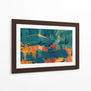 Agua y reflejo naranja | Cuadro decorativo de Canvas Lab