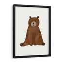 Osito café de acuarela | Cuadro decorativo de Canvas Lab