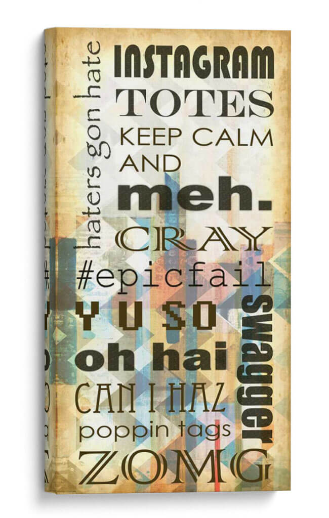 Frases Urbana Chevron II - Vision Studio | Cuadro decorativo de Canvas Lab