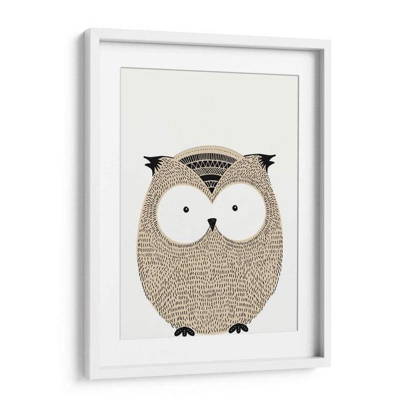 Owl doodle | Cuadro decorativo de Canvas Lab