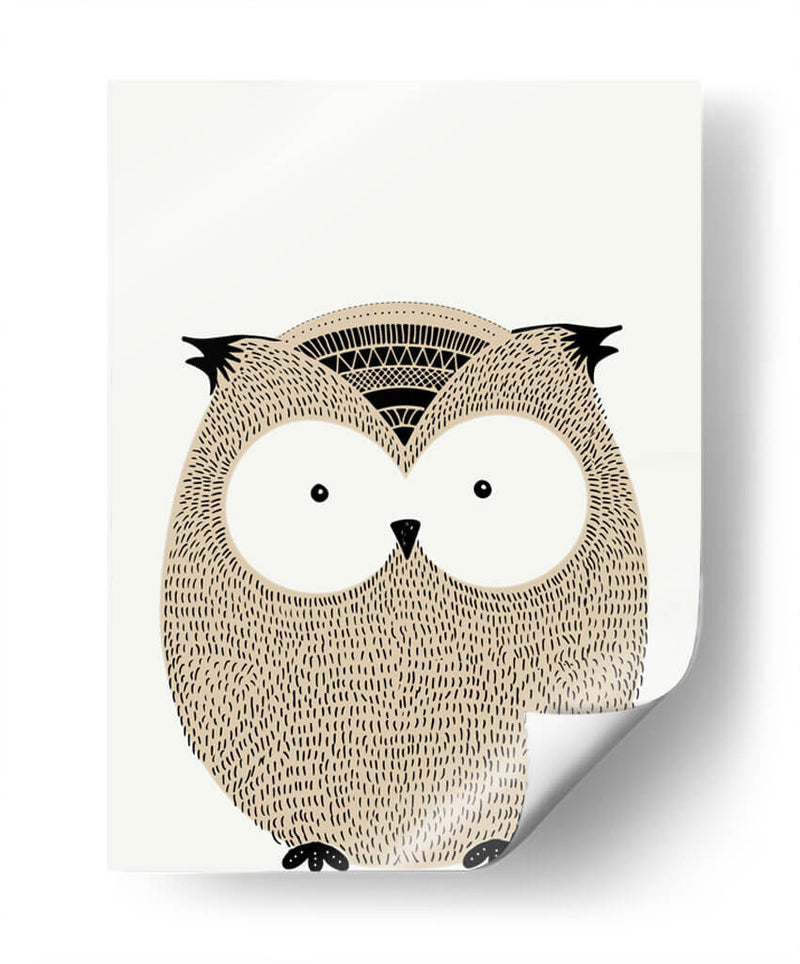 Owl doodle | Cuadro decorativo de Canvas Lab
