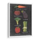 Pizarra Verduras I - Vision Studio | Cuadro decorativo de Canvas Lab