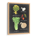 Pizarra Verduras II - Vision Studio | Cuadro decorativo de Canvas Lab