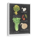 Pizarra Verduras II - Vision Studio | Cuadro decorativo de Canvas Lab