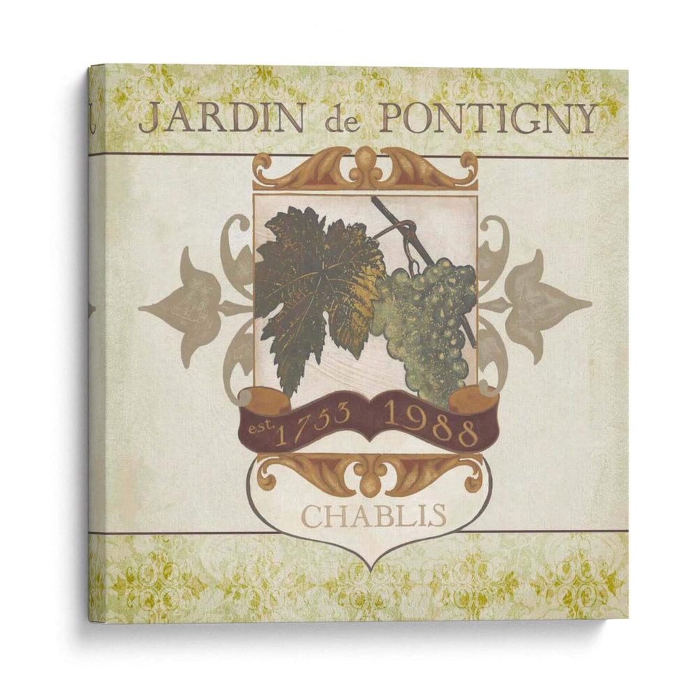 Etiquetas De VIno Blanco I - June Erica Vess | Cuadro decorativo de Canvas Lab