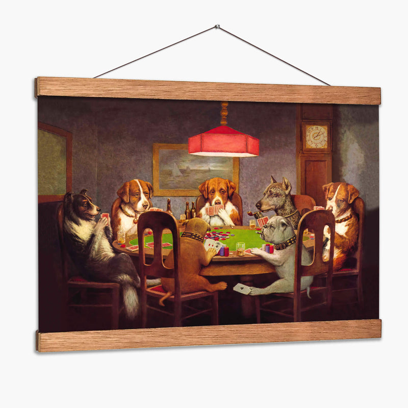 Perros jugando al póquer - Cassius Marcellus Coolidge | Cuadro decorativo de Canvas Lab