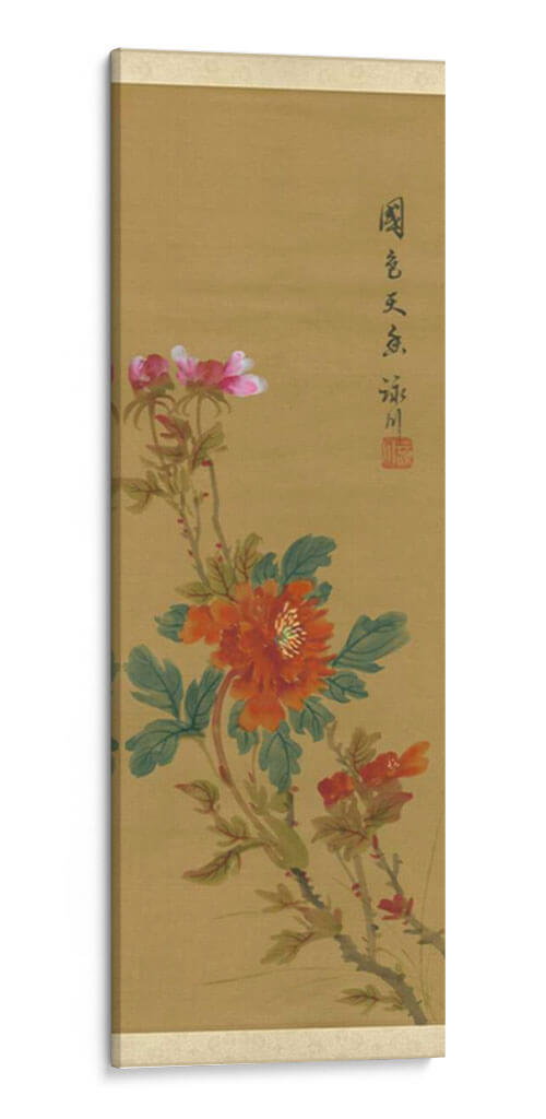 Oriental Floral Scroll I | Cuadro decorativo de Canvas Lab