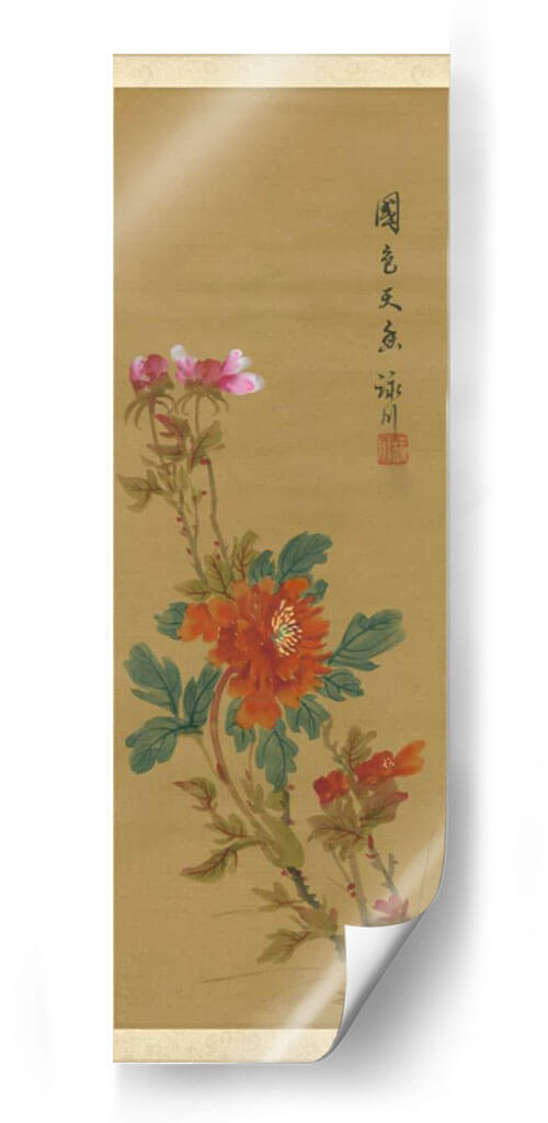 Oriental Floral Scroll I | Cuadro decorativo de Canvas Lab