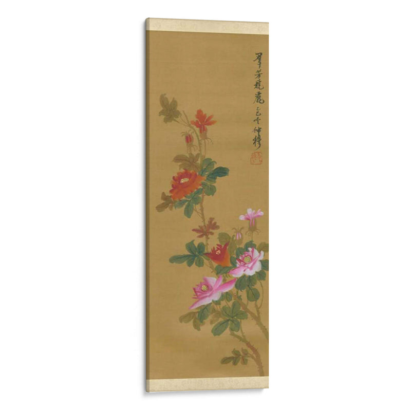 Oriental Floral Scroll IV | Cuadro decorativo de Canvas Lab