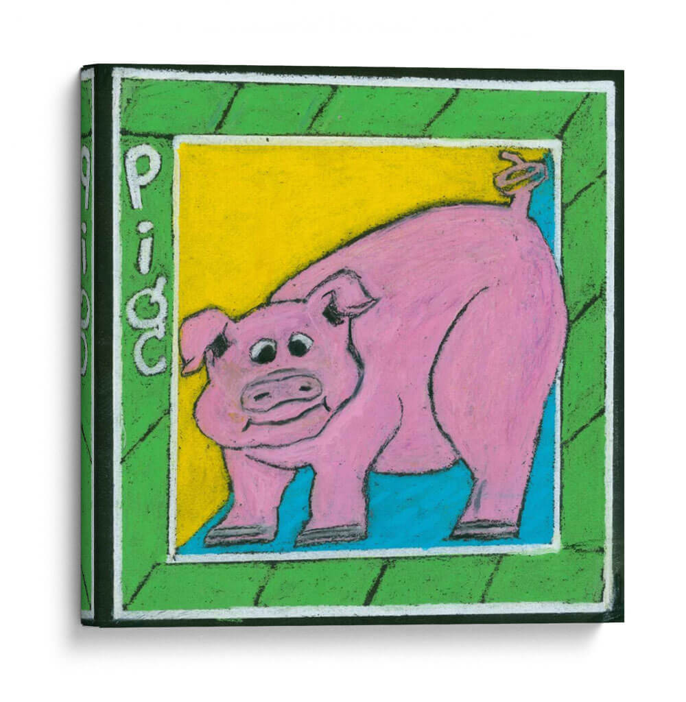 Caprichosa Cerdo - L. Choate | Cuadro decorativo de Canvas Lab